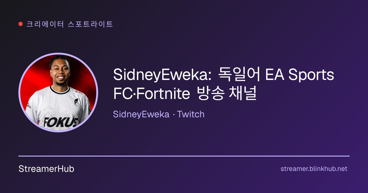 시드니 에베카(SidneyEweka)